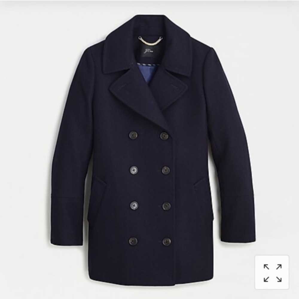 J. Crew gray wool peacoat - Picture 2 of 8
